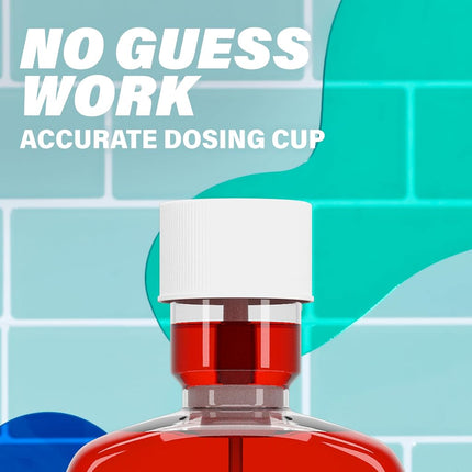 ACT Anticavity Zero Alcohol Fluoride Mouthwash 18 fl. oz., With Accurate Dosing Cup, Cinnamon