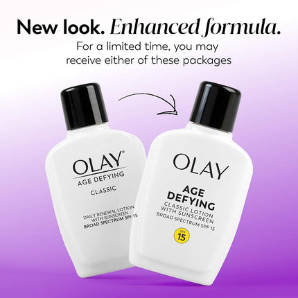 Olay Age Defying Protective Renewal Lotion With Sunscreen Broad Spectrum Spf