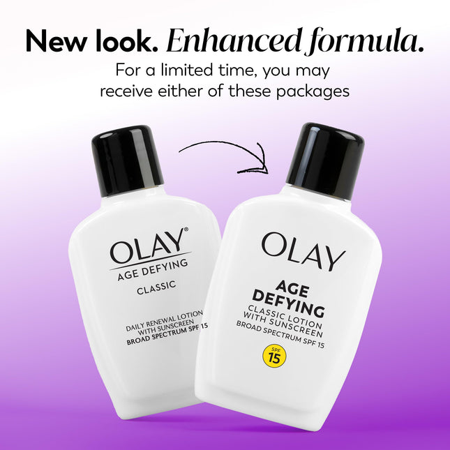 Olay Age Defying Protective Renewal Lotion With Sunscreen Broad Spectrum Spf
