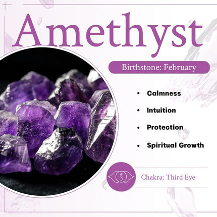 mookaitedecor Natural Amethyst Crystal Money Tree Agate Slice Base Feng Shui Bonsai Crystal Tree for Wealth Luck Desk Decor, 4.5-5.2 Inch High