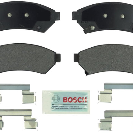BOSCH BE1075H Blue Ceramic Disc Brake Pad Set With Hardware - Compatible With Select Buick Allure, LaCrosse, Terraza; Chevrolet Uplander; Pontiac Grand Prix, Montana; Saturn Relay; FRONT