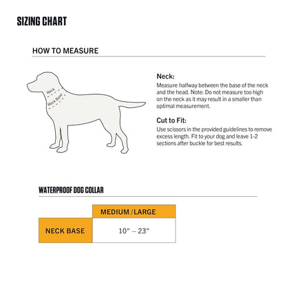 Carhartt Fully Adjustable Waterproof Dog Collar, Hunter Orange, One Size