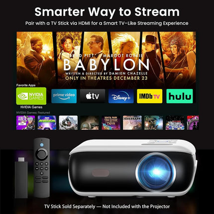 HAPPRUN Native 1080P Outdoor Smart Projector-Standard