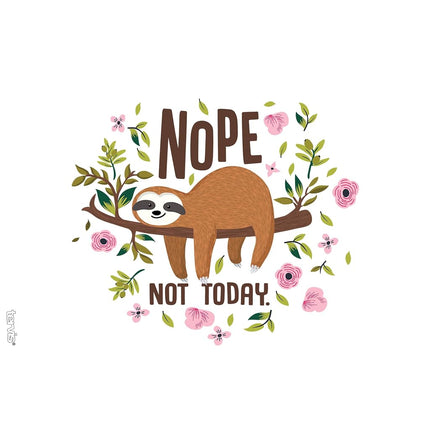 Tervis Sloth Nope Not Today Made in USA Double Walled Insulated Tumbler Travel Cup Keeps Drinks Cold & Hot, 16oz, Classic