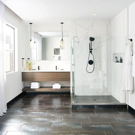 Moen YB0486BL Align Barra de Toalla de Mano para Baño, Negro Mate