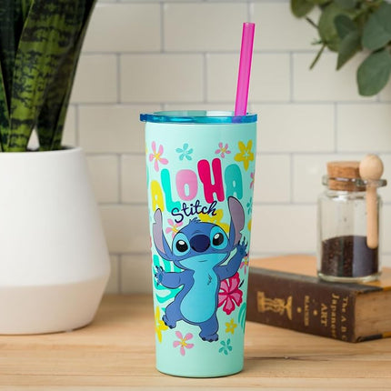 Silver Buffalo Stitch 22oz Double Walled Stainless Tumbler