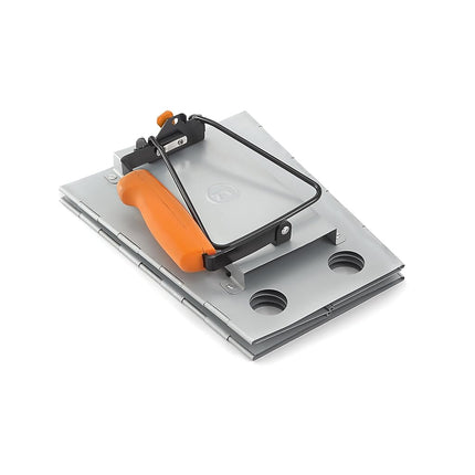 Outset 76356 Collapsible Camping Grill and Chimney Starter, Metallic