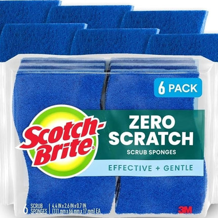 Scotch-Brite Non-Scratch Scrub Sponge, 6-Sponges