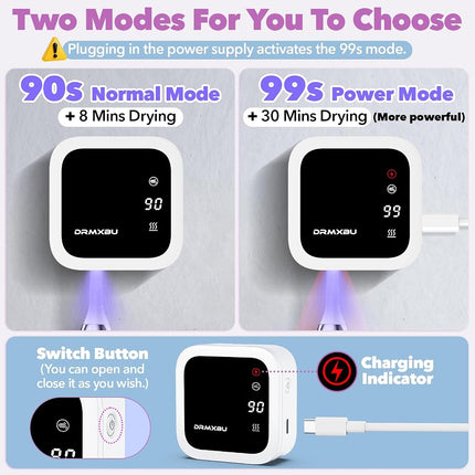 Toothbrush Sanitizer Holder, DRMXBU UV Electric Toothbrush Cleaner Case