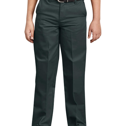 Dickies Boys' Flex Waist Flat Front Pant, Hunter G