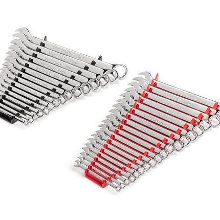 TEKTON Combination Wrench Set, 34-Piece (1/4-1 in., 6-24 mm) - Rack | WCB91301