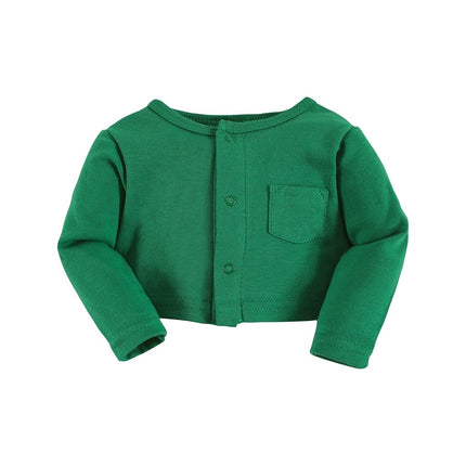 Hudson Baby Baby Girls' Cotton Dress and Cardigan Set, St Patricks Rainbow, 5T