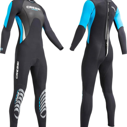 Cressi Women's Lady - All-in-one Cressi Women s Morea 3 mm Neoprene Wetsuit Black Turquoise Large Size 4, Black/Turquoise/Silver, L 4 UK