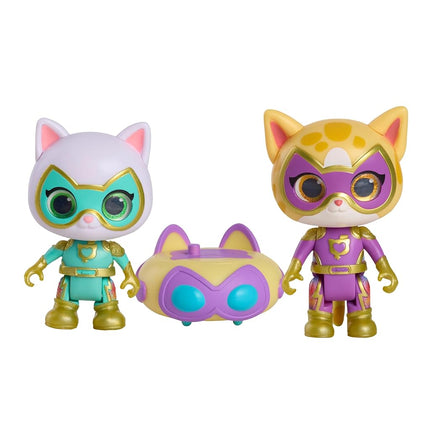 Just Play Disney Junior SuperKitties Su-Purr Charged Bitsy and Sparks Figure Set, Kids Toys for Ages 3 Up