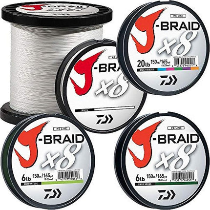 J-BRAIDX8, Bulk, Chartreuse, Mono Dia.= 30lb.