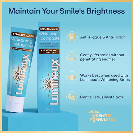 Oral Essentials - Whitening Toothpaste for Sensitive Teeth with Zinc Mint Flavor - 3.5 oz.