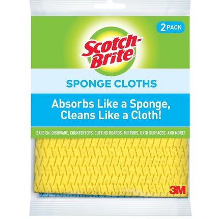 Scotch-Brite Sponge Cloth, Swedish Dish Cloths, Reusable Alternative to Paper Towels, 24 Sponge Cloths