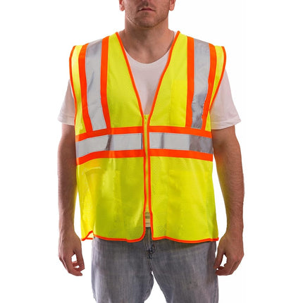 Tingley Rubber V70642 Class 2 Mesh Safety Vest, Small/Medium, Lime Green