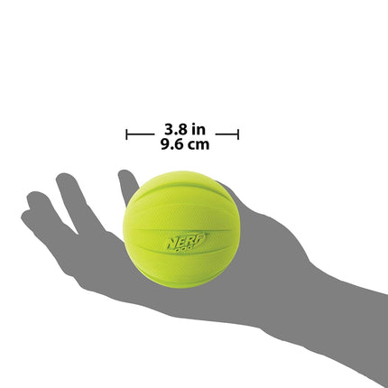 Nerf Dog Squeak Ball, 4.25-Inch, Green