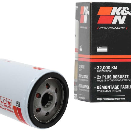 K&N Oil Filter - Spin-On 76x129mm compatible with Mazda, Ford, Chrysler, Jaguar, Lincoln, Dodge (HP-2009), Wrench-off