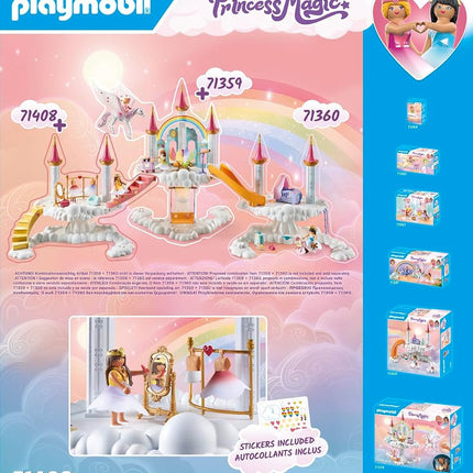 Playmobil 71408 Rainbow Castle: Dressing Room Cloud, FAiry-Tale Magical World, Fun Imaginative Role Play, PlaySets Suitable for Children Ages 4+