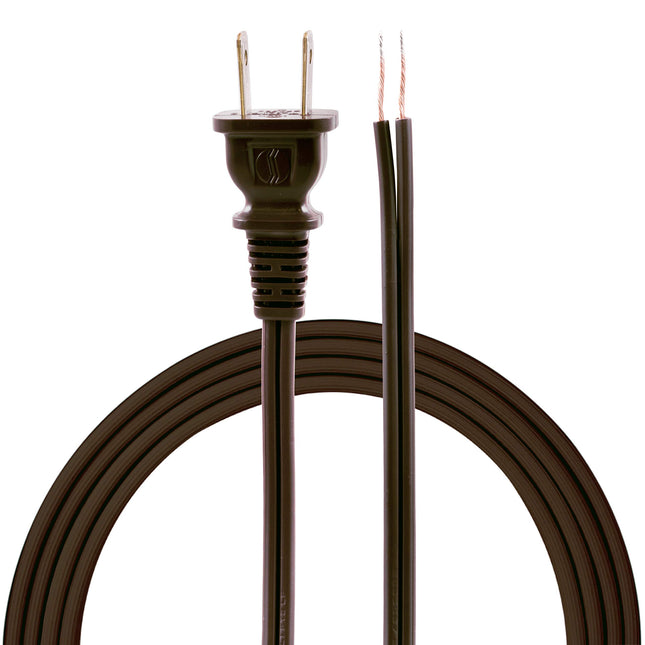 GE Replacement Lamp Cord, 8 Ft, Polarized, 2-Prong