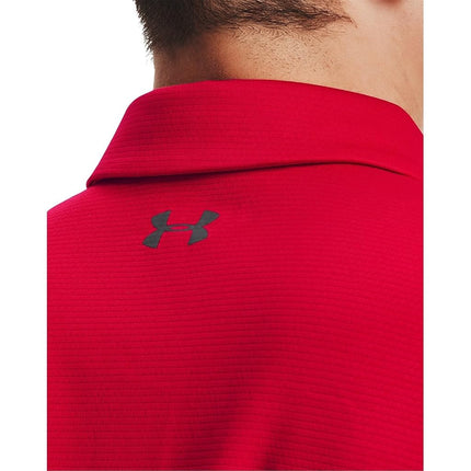 Under Armour Mens Tech Polo Short Sleeve Golf Red 4XL