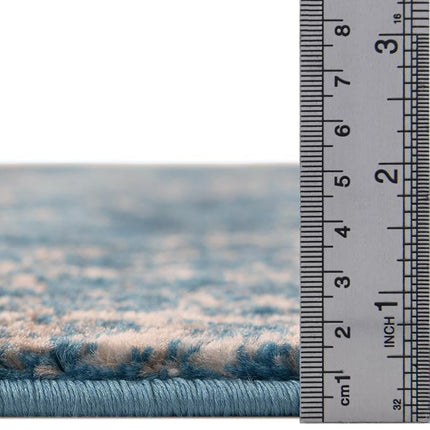 Unique Loom 3141402 Area Rug, 2' x 10', Blue