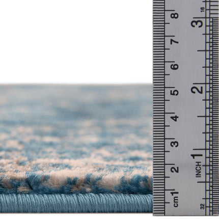 Unique Loom 3141402 Area Rug, 2' x 10', Blue