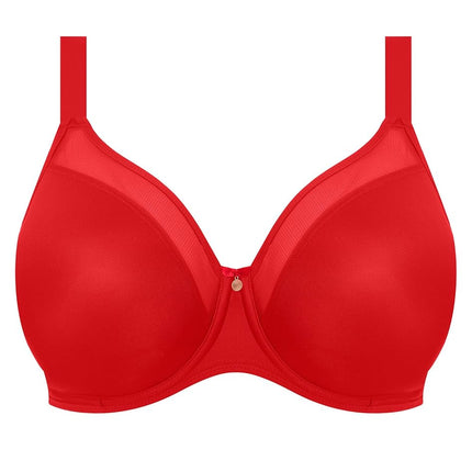 Elomi Women's Plus Size Smooth Underwire Molded Bra, Haute Red, 40E
