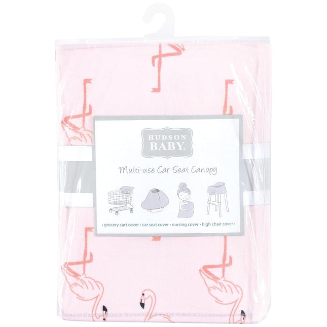 Hudson Baby Unisex Baby Multi-use Car Seat Canopy, Flamingo, One Size