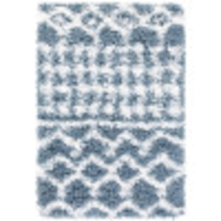 Livabliss Hapsburg Moroccan Shag Area Rug, 2' x 2'11", Denim