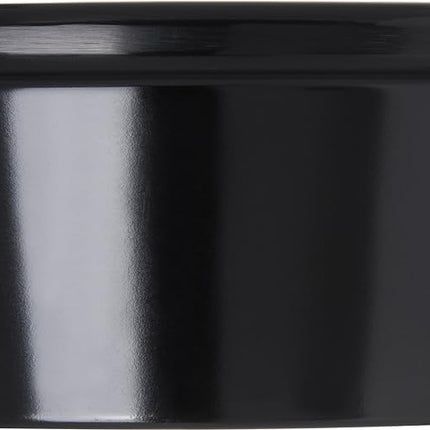 Carlisle FoodService Products Plastic Ramekins, Sauce Bowl, Oval Bowl for Catering, Kitchen, Restaurant, 2 Ounces, Black, (Pack of 48)