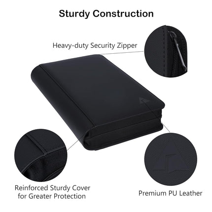 Rayvol PSA-Sized Slab Binder, Graded Card Binder for 40 PSA Slabs With 40 Sleeves, 4 Pockets Top Loading Card Holder Storage Album