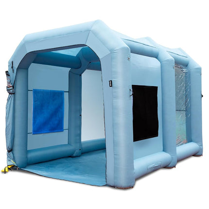 VEVOR Inflatable Paint Booth, 13x10x9ft Inflatable Spray Booth, 950W High Powerful Blower, Car Paint Tent, Air Filter System, Multi-Purpose