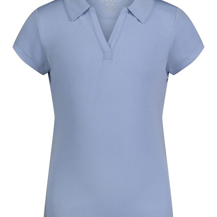 IZOD Girls' School Uniform Short Sleeve Performanc
