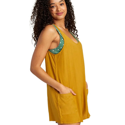 RVCA Women's Swimwear Cover Up, Marina Coverup/Bronze Mist, Large