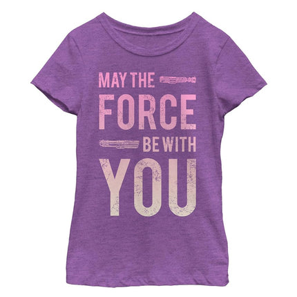 STAR WARS Girls' Big, Purple // with U, X-L