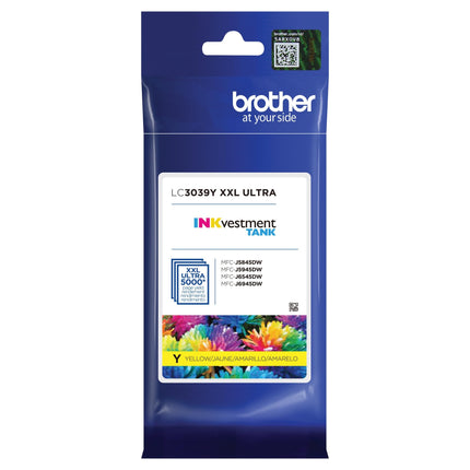 Cartucho de tinta BROTHER LC3039Y Original Amarillo 1 unidad(es)