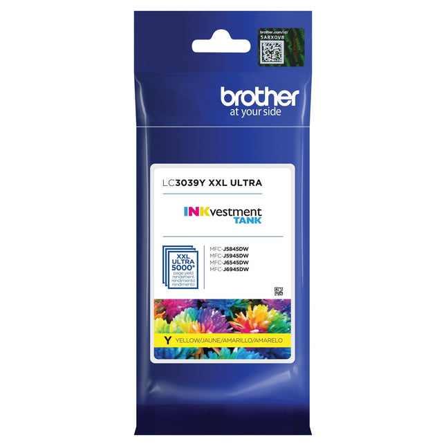 Cartucho de tinta BROTHER LC3039Y Original Amarillo 1 unidad(es)