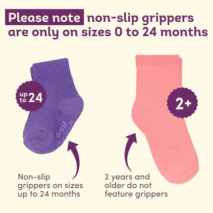 Calcetines elásticos de algodón Grow & Fit Flex Zones de Fruit of the Loom para bebés y niños pequeños - Unisex, Niñas, Niños, Rayas rosadas, 0-6 meses