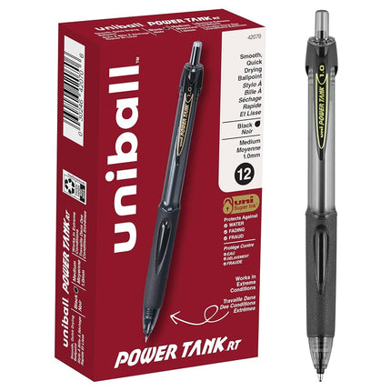 uni-ball POWER TANK Pen Ballpoint, Retractable Bal