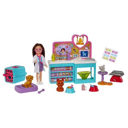 Barbie Chelsea Doll and Accessories, Pet Vet Plays