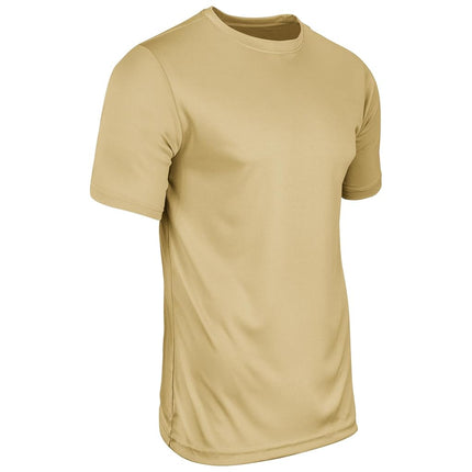 CHAMPRO Vision Lightweight Polyester T-Shirt Jersey, Youth Small, Vegas Gold