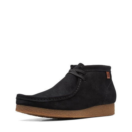 Clarks Men's Shacre Chukka Boot, Black Suede, 6.5 
