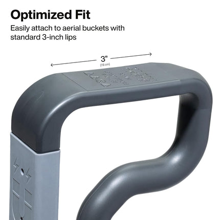 KLEIN TOOLS BC312M Magnetic 3-Inch S-Hook for Lineman Bucket, Bucket Work Center Compatible Hook with Impact-Resistant Nylon, Personalized Organization for Aerial Utility Workers, Tool-Free Setup