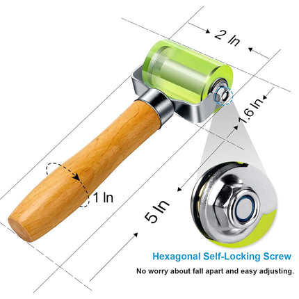 LUMITECO Automotive Car Audio Sound Deadening Application Wheel Roller, Heat Abatement Mat Wallpaper Application PU Smoothing Tool Seam Roller
