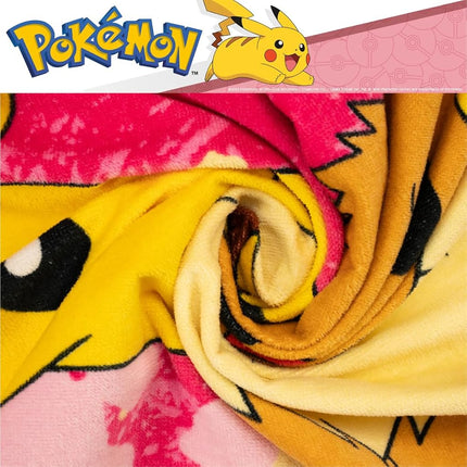 Franco Pokemon Girl Anime Kids Super Soft Cotton Bath/Pool/Beach Towel, 58 in x 28 in