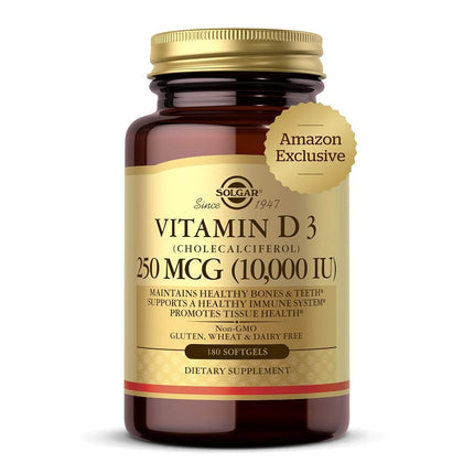 Solgar Vitamin D3 Cholecalciferol 250 MCG 10000 IU