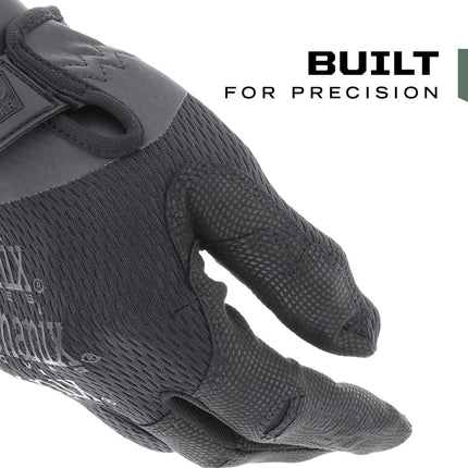 Mechanix Wear: Tactical Specialty 0.5mm High-Dexterity Work Gloves with Secure Fit and Precision Feel, Tactical Gloves for Airsoft, Paintball, Utility Use, Shooting Gloves for Men (Black, X-Large)
